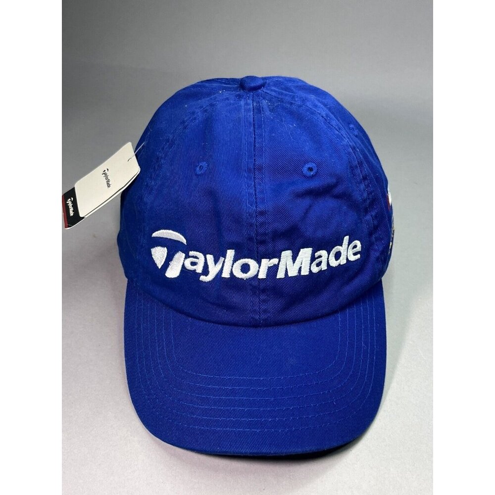 TaylorMade Men’s Hat Golf Blue Logo R5 Series Embroidered Adjustable Cap